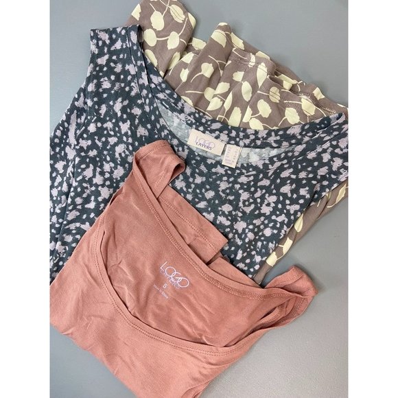 LOGO layers women's small lot of 2 casual stretch tunic‎ tank tops pink - Picture 1 of 8